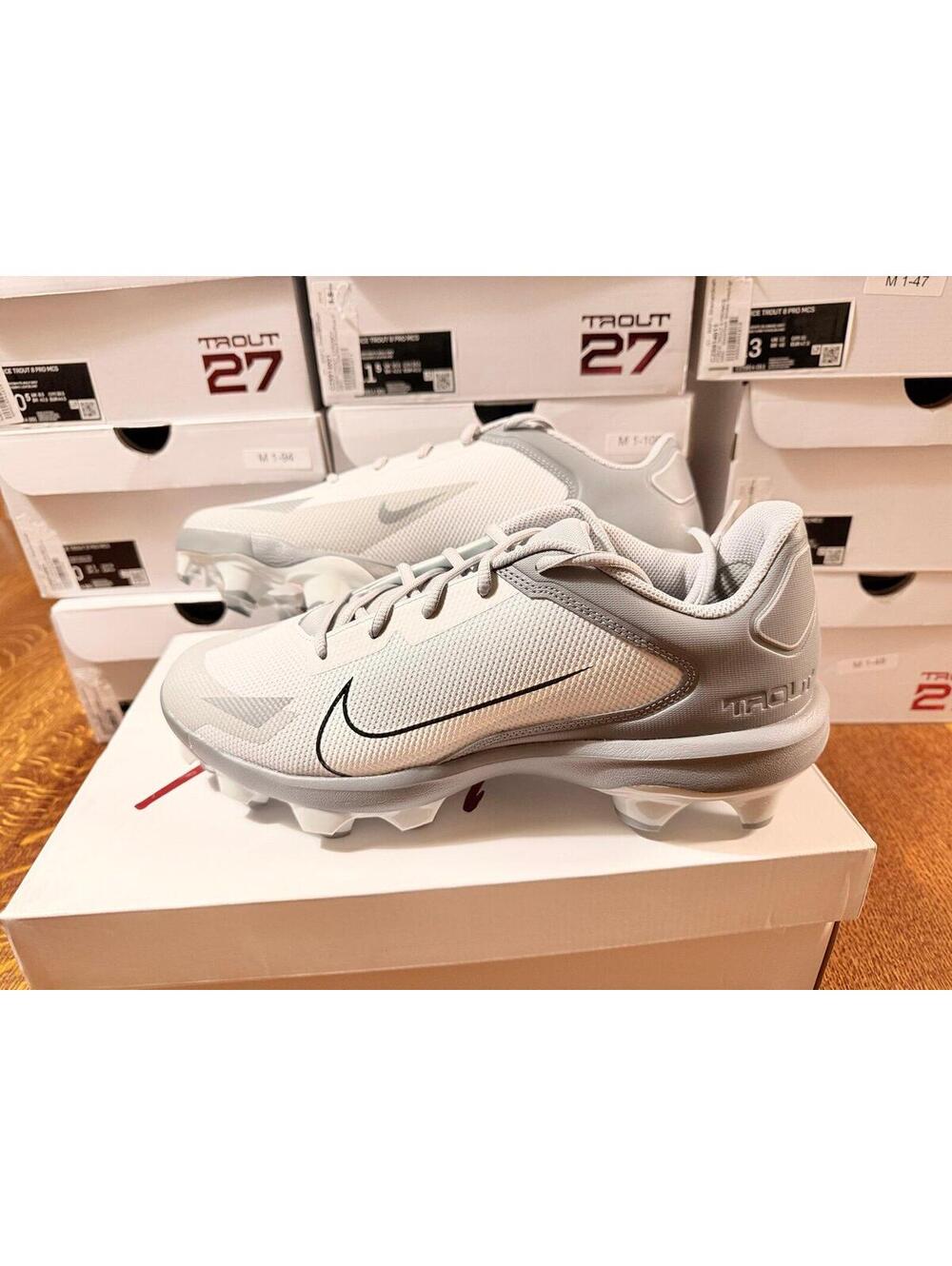 Nike Force Trout 8 Pro Molded Baseball Cleats Gray Men's Size 10-10.5-11.5-12-13